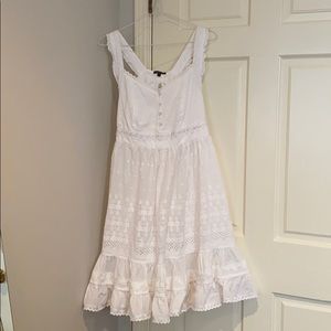 Globus white cotton lace dress cottagecore